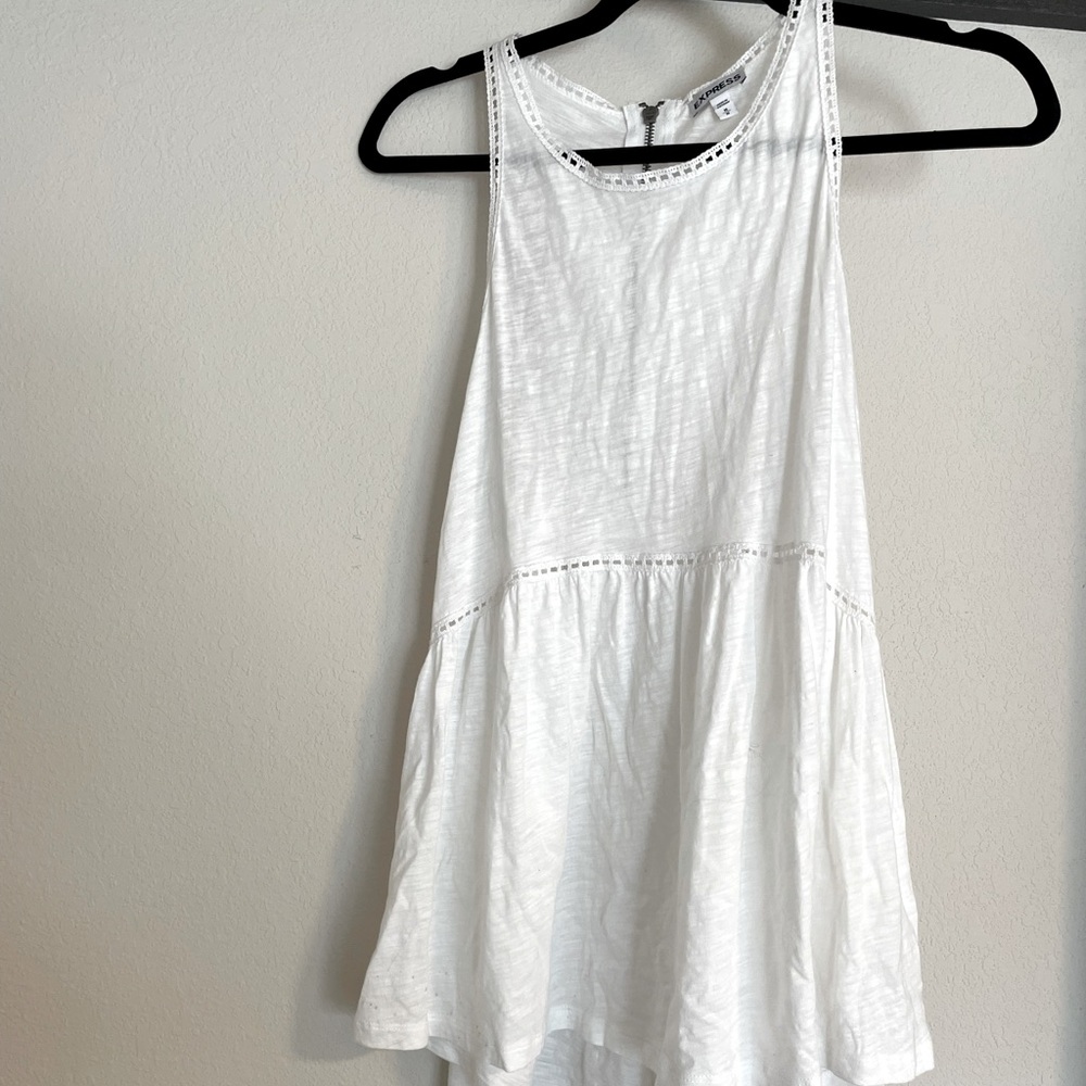 Express White Tank
